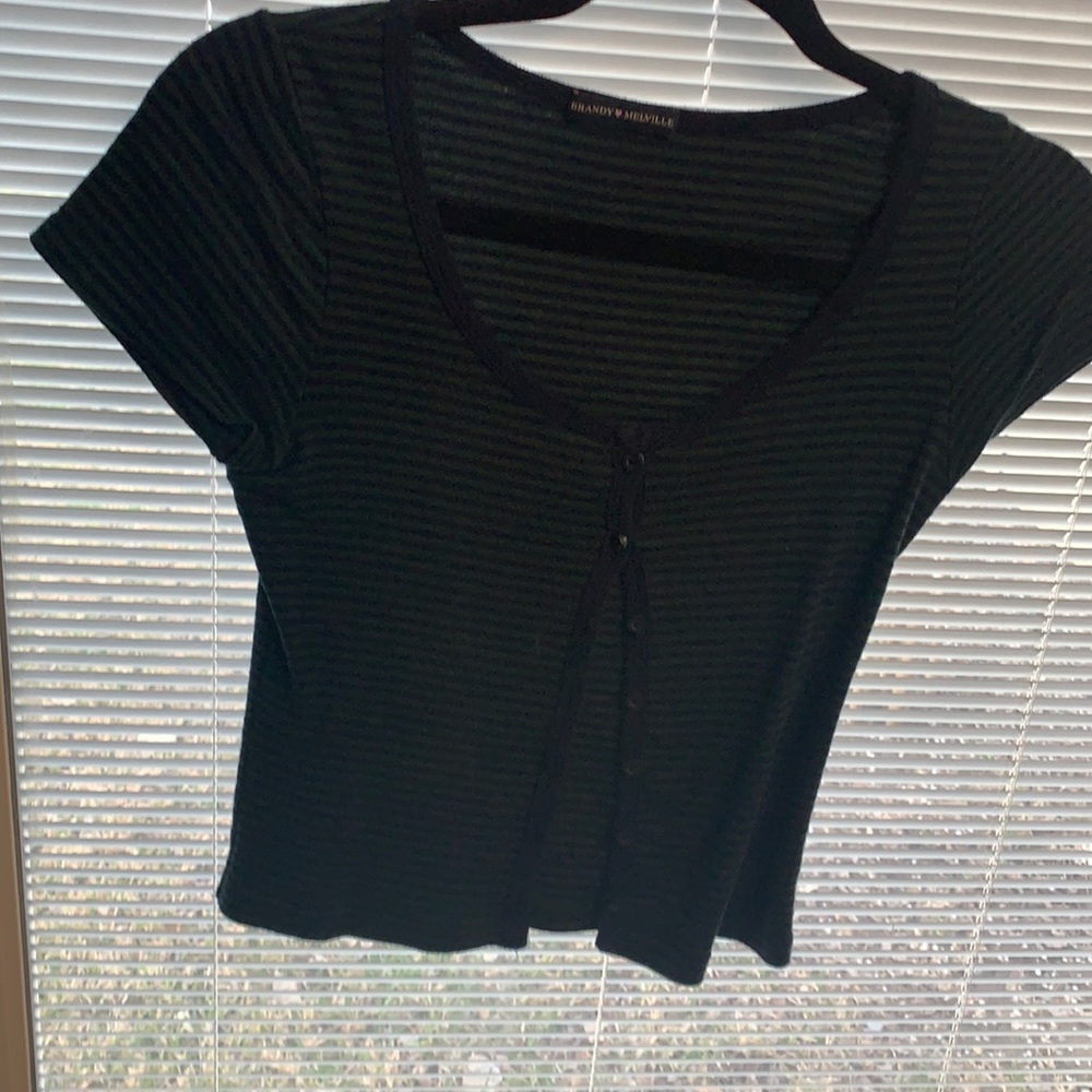 brandy melville striped zelly top